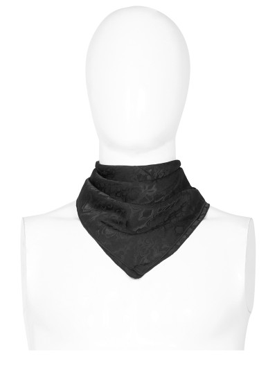 Punk Rave Black Vintage Gothic Scarf for Men