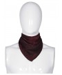 Punk Rave Dark Red Vintage Gothic Scarf for Men