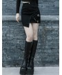 Punk Rave Black Street Fashion Gothic Punk Grunge Irregular Mini Skirt