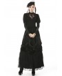 Dark in Love Black Vintage Gothic Lace Long Sleeve Daily Wear T-Shirt for Women