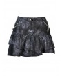 Dark in Love Dark Mysterious Forest Pattern Gothic Mini Skirt