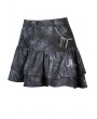 Dark in Love Dark Mysterious Forest Pattern Gothic Mini Skirt