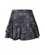 Dark in Love Dark Mysterious Forest Pattern Gothic Mini Skirt