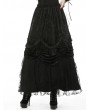 Dark in Love Black Vintage Gothic Gorgeous Velvet Long Skirt