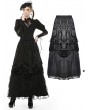 Dark in Love Black Vintage Gothic Gorgeous Velvet Long Skirt