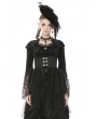 Dark in Love Black Retro Gothic Tail Waistcoat for Women