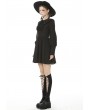 Dark in Love Black Sweet Gothic Long Lantern Sleeve Short Daily Wear Dress