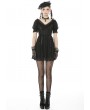 Dark in Love Black Gothic Lace Short Sleeve Daily Wear Dress