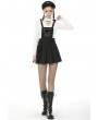 Dark in Love Black Gothic Punk Grunge Star Chain Suspender Skirt