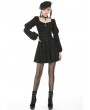 Dark in Love Black Vintage Gothic Long Puff Sleeve Short Casual Dress