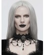 Eva Lady Black Dark Gothic Chain Lace Necklace