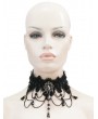 Eva Lady Black Dark Gothic Chain Lace Necklace