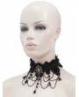 Eva Lady Black Dark Gothic Chain Lace Necklace