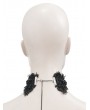 Eva Lady Black Dark Gothic Chain Lace Necklace