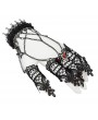 Eva Lady Dark Gothic Lace Chain Bracelet with Finger Cover