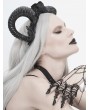 Eva Lady Black Gothic Devil Horn Headdress