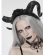 Eva Lady Black Gothic Devil Horn Headdress