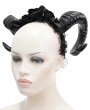 Eva Lady Black Gothic Devil Horn Headdress