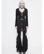 Eva Lady Black Vintage Gothic Sexy Velvet Lace Jacket for Women