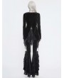 Eva Lady Black Vintage Gothic Sexy Velvet Lace Jacket for Women