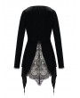 Eva Lady Black Vintage Gothic Sexy Velvet Lace Jacket for Women