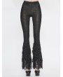 Eva Lady Black Vintage Gothic Sexy Flared Trousers for Women