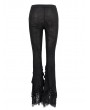 Eva Lady Black Vintage Gothic Sexy Flared Trousers for Women