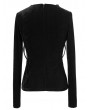 Eva Lady Black Gothic Sexy Transparent Long Sleeve Top for Women