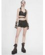 Devil Fashion Brown Steampunk Do Old Vest Top for Women