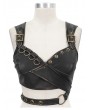 Devil Fashion Brown Steampunk Do Old Vest Top for Women