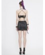 Devil Fashion Black Gothic Punk Sexy Vest Top for Women