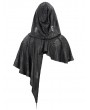 Devil Fashion Black Gothic Asymmetrical Hooded Short Cape for Women