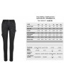 Devil Fashion Black Gothic Punk Long Slim Trousers for Women