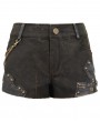 Devil Fashion Brown Steampunk Do Old Shorts for Women
