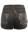 Devil Fashion Brown Steampunk Do Old Shorts for Women