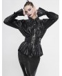 Devil Fashion Black Gothic Punk Long Sleeves Shirt for Women