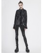 Devil Fashion Black Gothic Punk Long Sleeves Shirt for Women