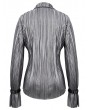 Devil Fashion Silver Gothic Punk Long Sleeves Shirt for Women