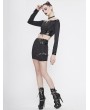 Devil Fashion Black Sexy Gothic Punk Mini Skirt