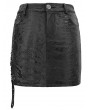 Devil Fashion Black Gothic Punk Mini Skirt