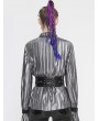 Devil Fashion Black Gothic Punk PU Leather Wide Waistband for Women
