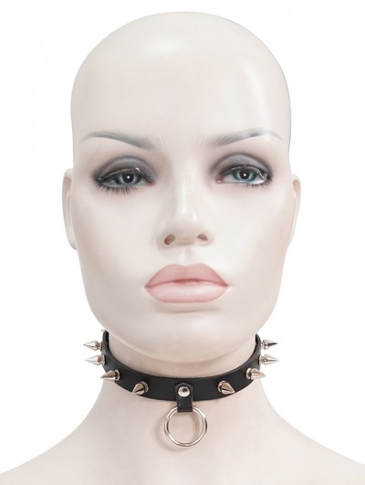 Devil Fashion Black Gothic Punk Rivet Choker