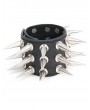 Devil Fashion Black Gothic Punk Rivet PU Leather Bracelet