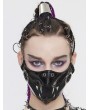 Devil Fashion Black Gothic Punk PU Leather Tusk Mask