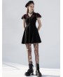 Punk Rave Black and Red Street Fashion Daily Wear Gothic Grunge Short Dress