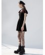 Punk Rave Black and Red Street Fashion Daily Wear Gothic Grunge Short Dress