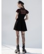 Punk Rave Black and Red Street Fashion Daily Wear Gothic Grunge Short Dress