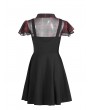 Punk Rave Black and Red Street Fashion Daily Wear Gothic Grunge Short Dress