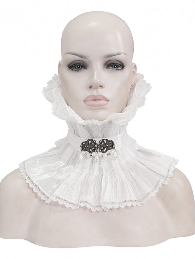Devil Fashion White Gothic Collar for Men