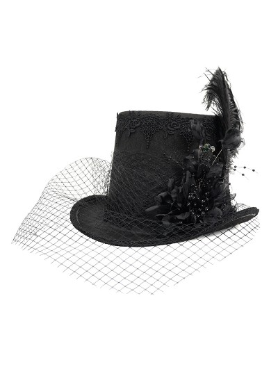 Devil Fashion Black Vintage Gothic Party Unisex Hat